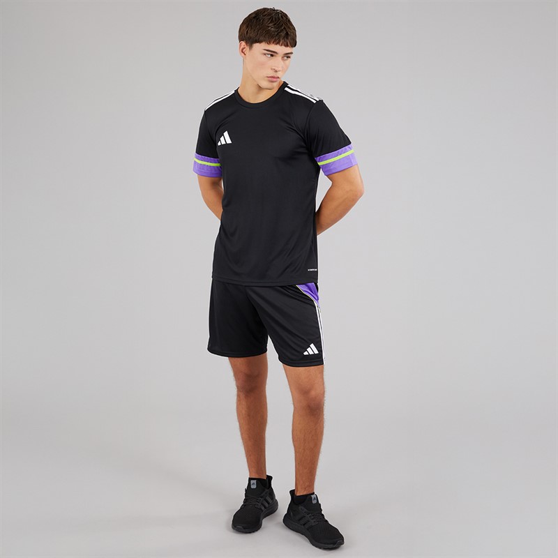 adidas Mens Tiro 24 Shorts Black/Purple Rush