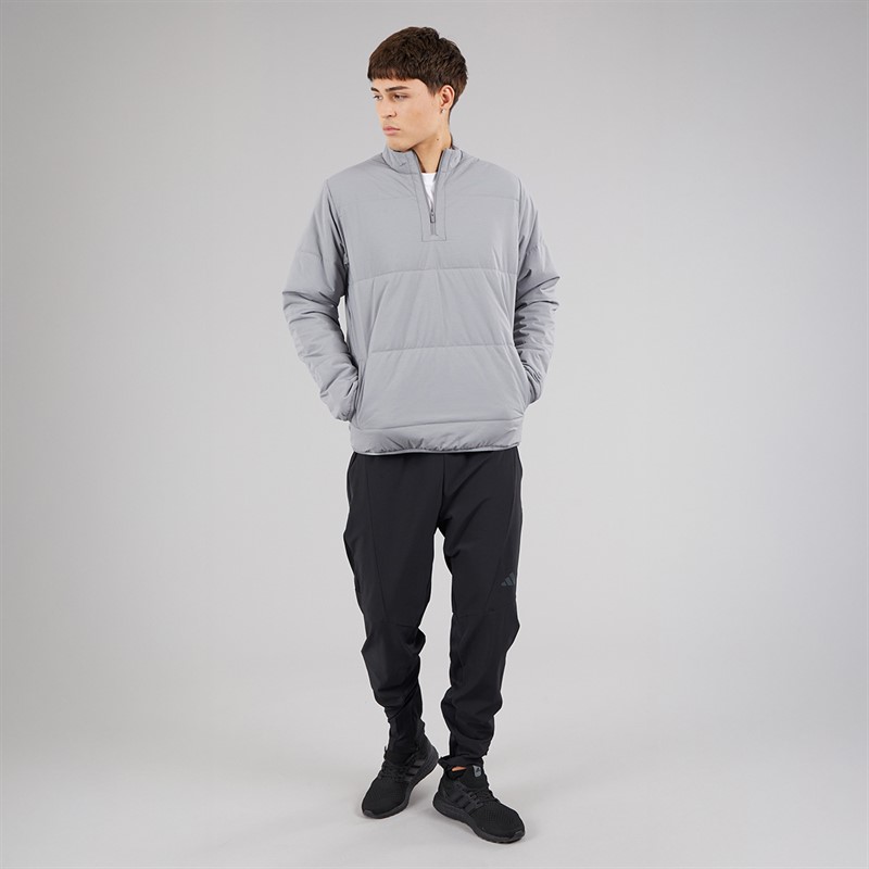 adidas Mens Ultimate 365 Arctic 1/4 Zip Golf Jacket Grey Heather