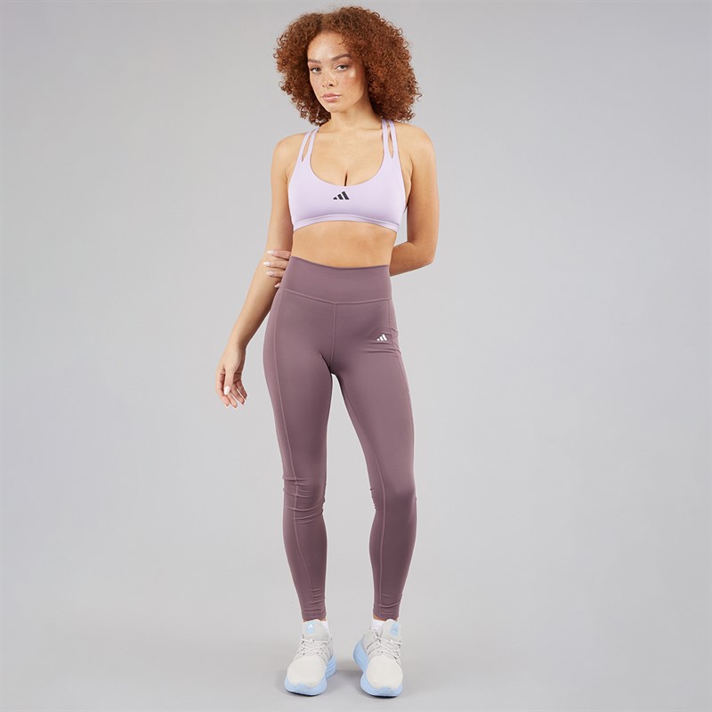 adidas Womens Optime 7/8 Leggings Shadow Fig