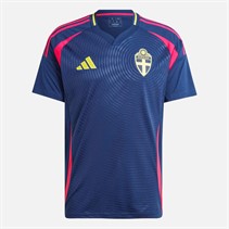 adidas Mens SWE Sweden 2024 Away Jersey Team Navy Blue