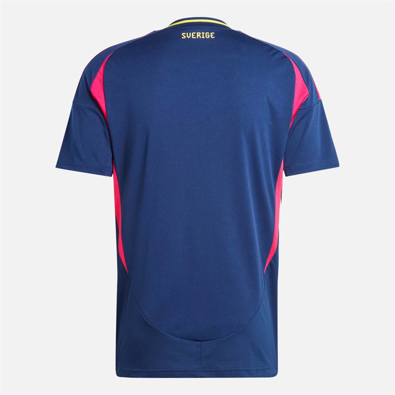 adidas Mens SWE Sweden 2024 Away Jersey Team Navy Blue