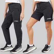 adidas Womens Terrex Utilitas Zip Off Hiking Pants Black
