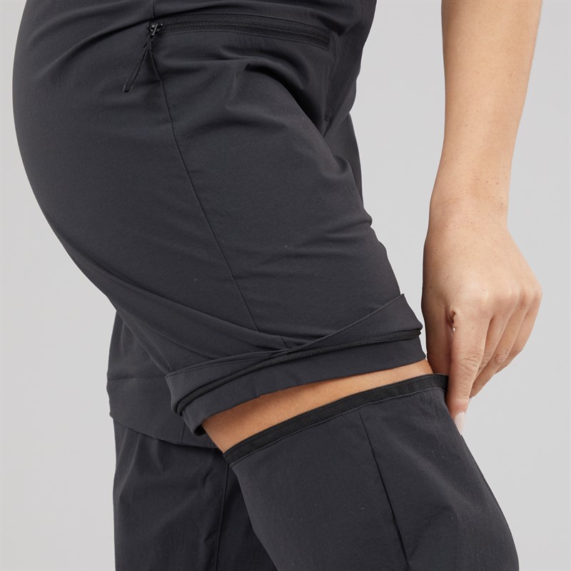 adidas Womens Terrex Utilitas Zip Off Hiking Pants Black