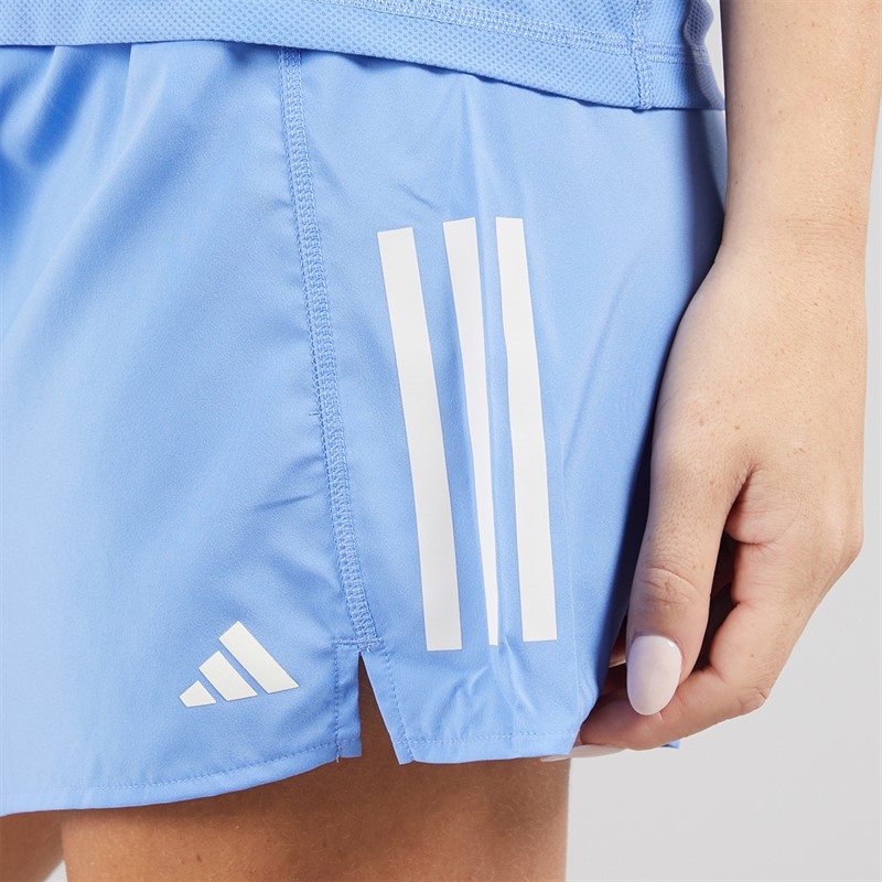 adidas Womens Own The Run Running Shorts Blue Fusion