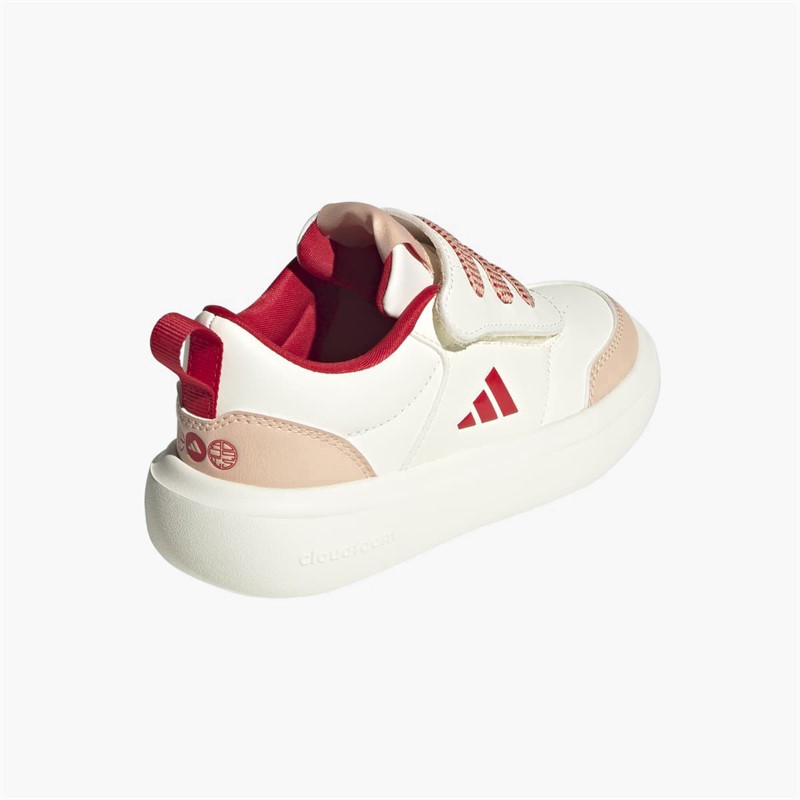 adidas Kids Park St Chinese New Year Velcro Trainers Off White/Pure Ruby/Core White