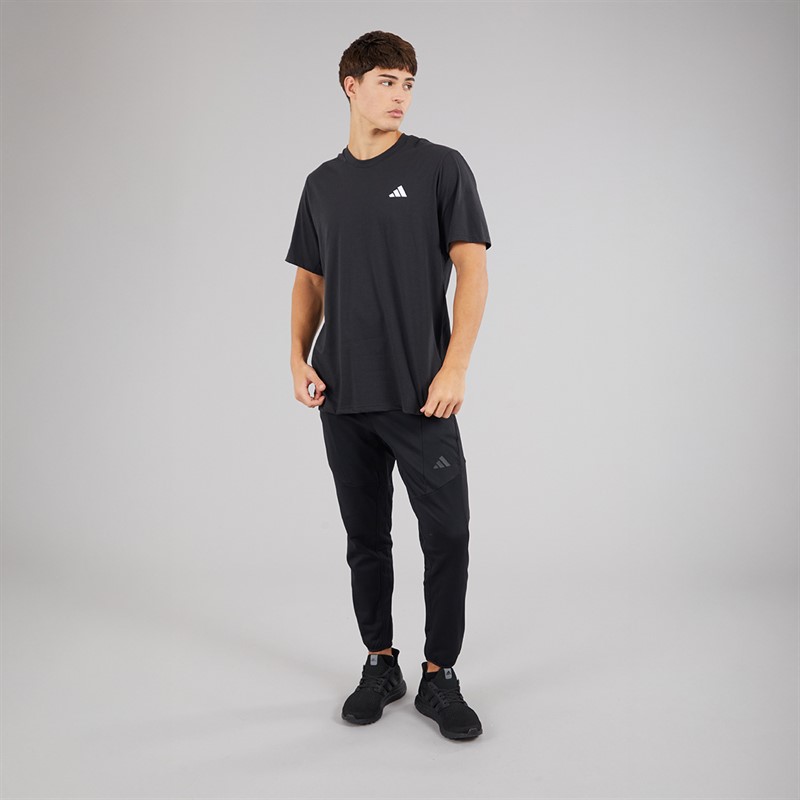 adidas Mens Train Essentials Feelready Training T-Shirt Black/White