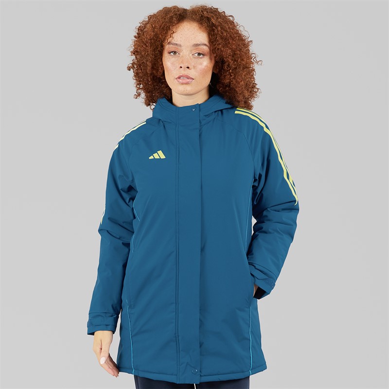 adidas Womens Tiro 24 Stadium Parka Jacket Legend Marine
