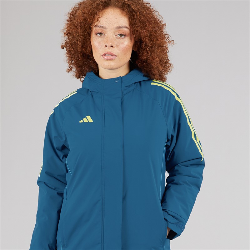 adidas Womens Tiro 24 Stadium Parka Jacket Legend Marine