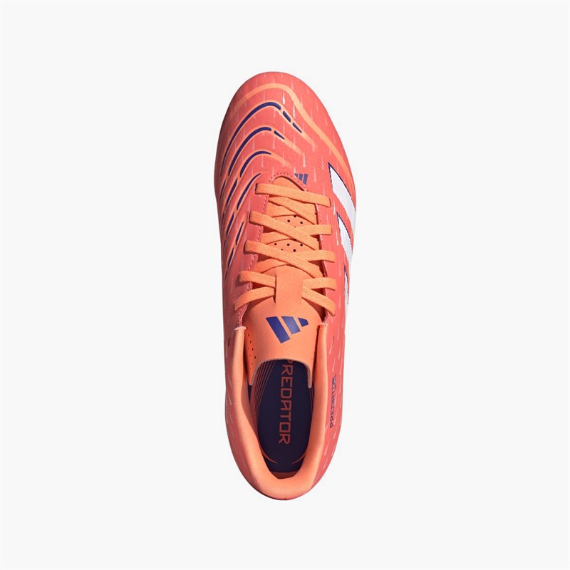 adidas Mens Predator Club FG/MG Firm/Multi Ground Football Boots Signal Coral/Cloud White/Beam Orange