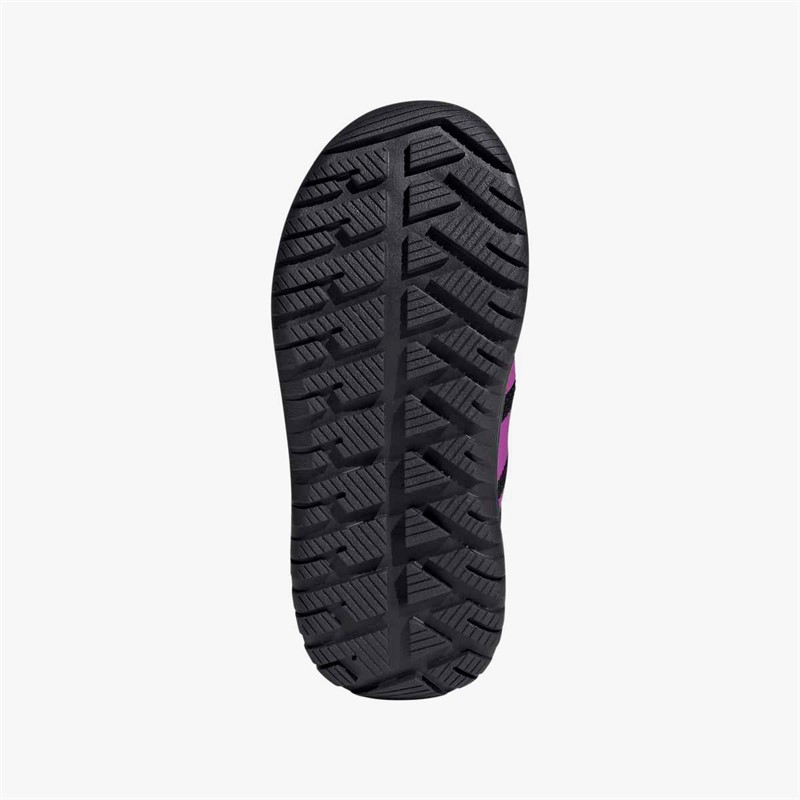 adidas Kids Winterplay Hi Boots Core Black/Purple Burst/Impact Orange