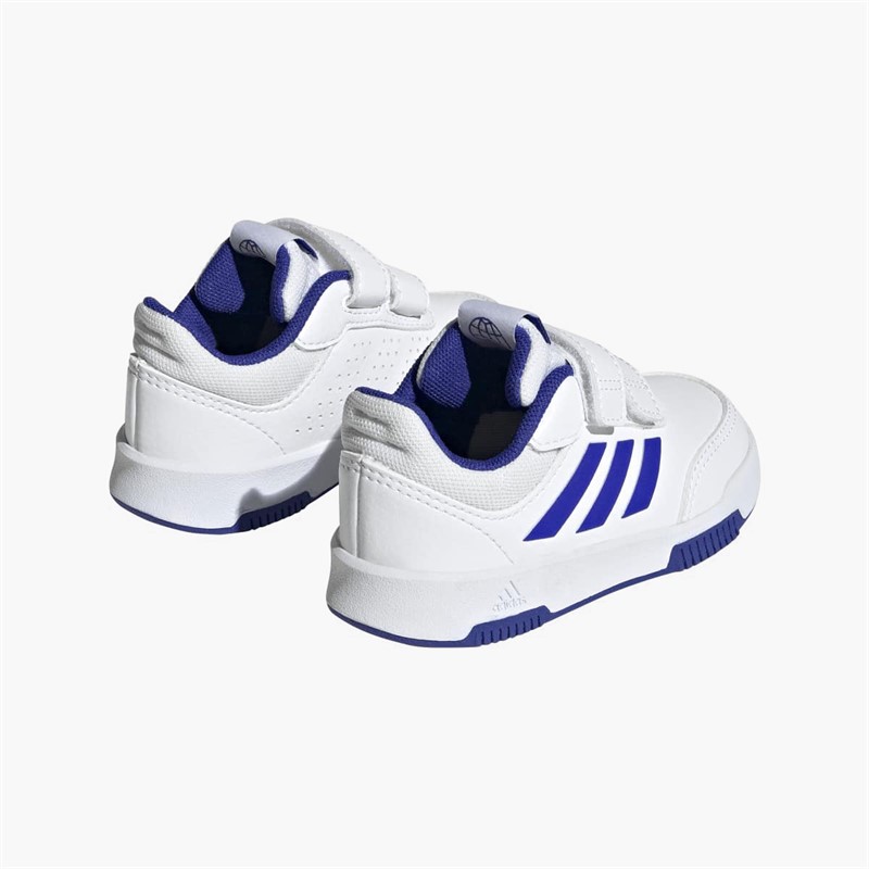 adidas Infant Tensaur Hook And Loop Velcro Trainers Cloud White/Lucid Blue/Core Black