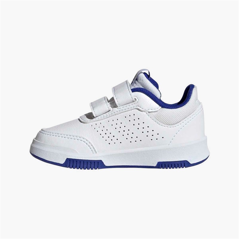 adidas Infant Tensaur Hook And Loop Velcro Trainers Cloud White/Lucid Blue/Core Black