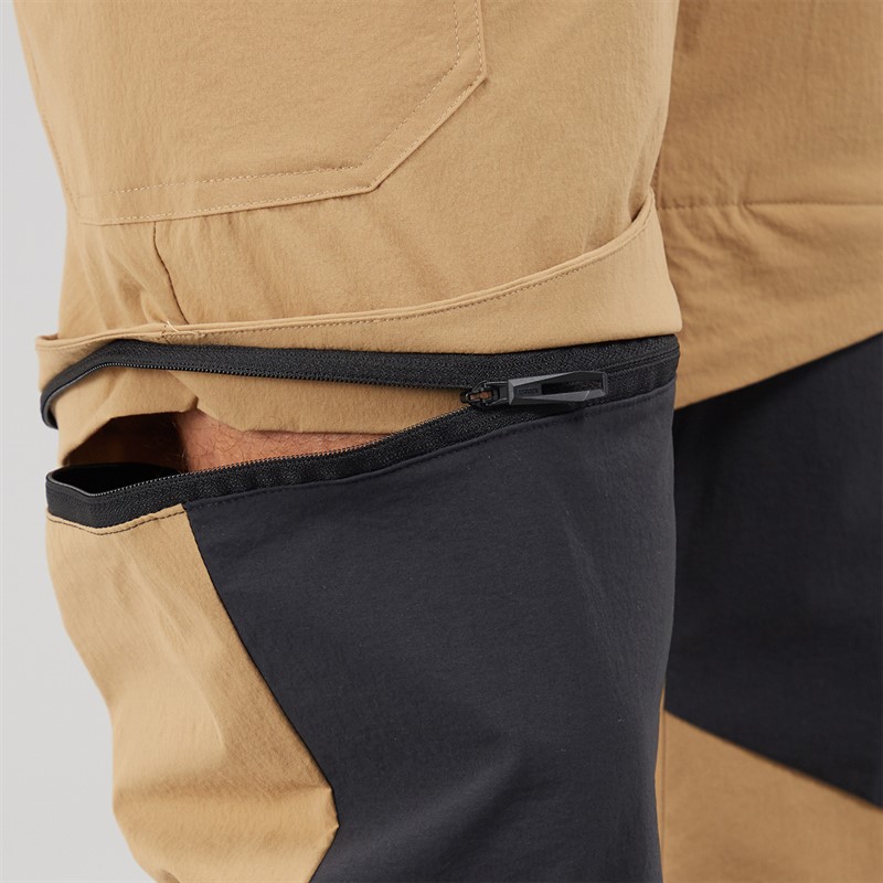 adidas Mens Terrex Utilitas Zip Off Hiking Pants Cardboard