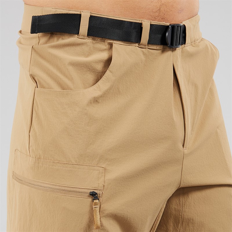 adidas Mens Terrex Utilitas Zip Off Hiking Pants Cardboard