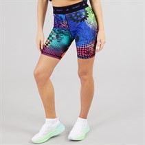 adidas Womens X Jeremy Scott Biker Shorts Acid Yellow/Semi Lucid Fuchsia/Active Purple