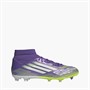 adidas Mens F50 League Mid Radiant Blaze Pack FG/MG Firm/Multi Ground Football Boots Purple Rush/Cloud White/Lucid Lemon