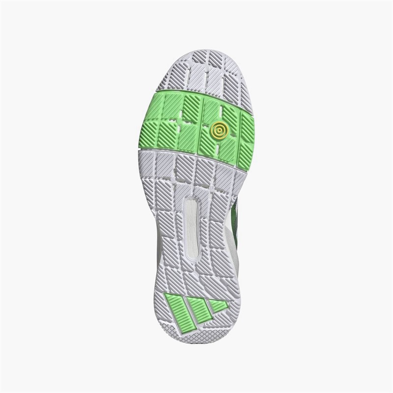 adidas Mens Crazyquick Lightstrike Padel Shoes Cloud White/Aurora Ivy/Llime Burst Cloud White/Aurora Ivy/Lime Burst