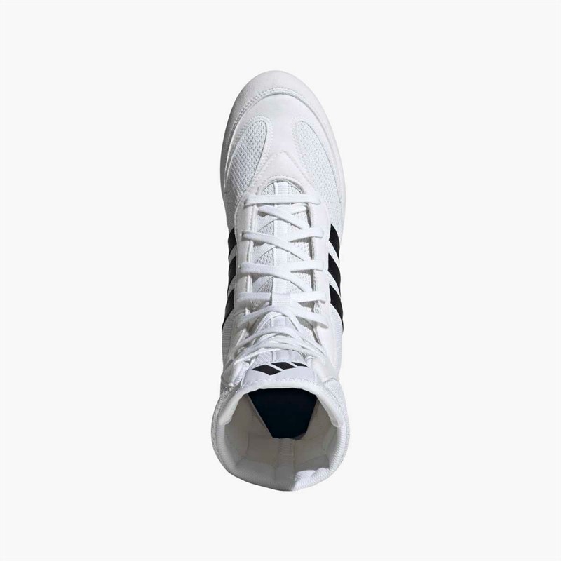 adidas Mens Box Hog 2.0 Boxing Shoes Cloud White/Core Black/Cloud White