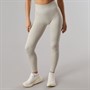 adidas Womens Workout Essentials Full Length Knit Leggings Beige