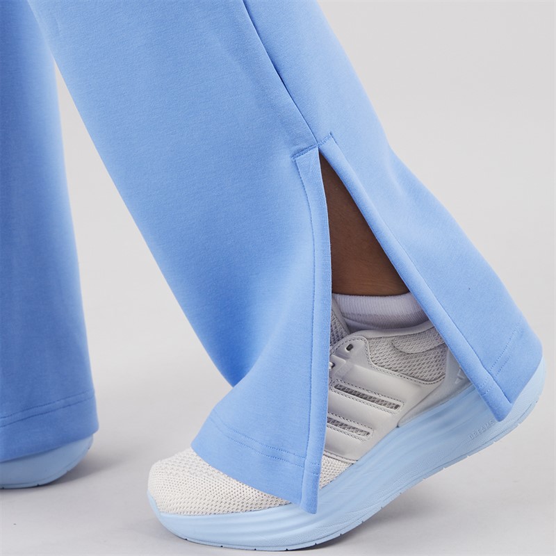 adidas Womens Soft Lux Flared Track Pants Blue Fusion