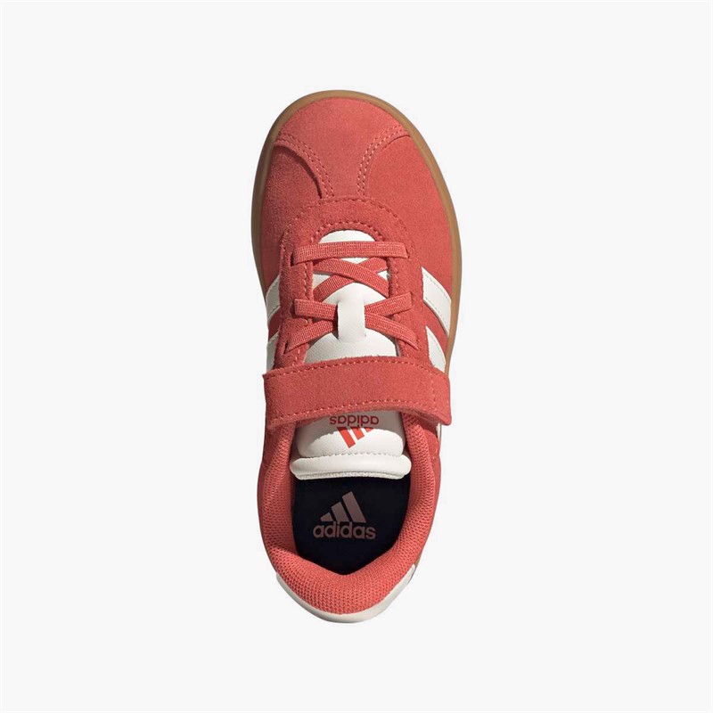 adidas Kids VL Court 3.0 Velcro Trainers Preloved Scarlet/Core White/Bright Red