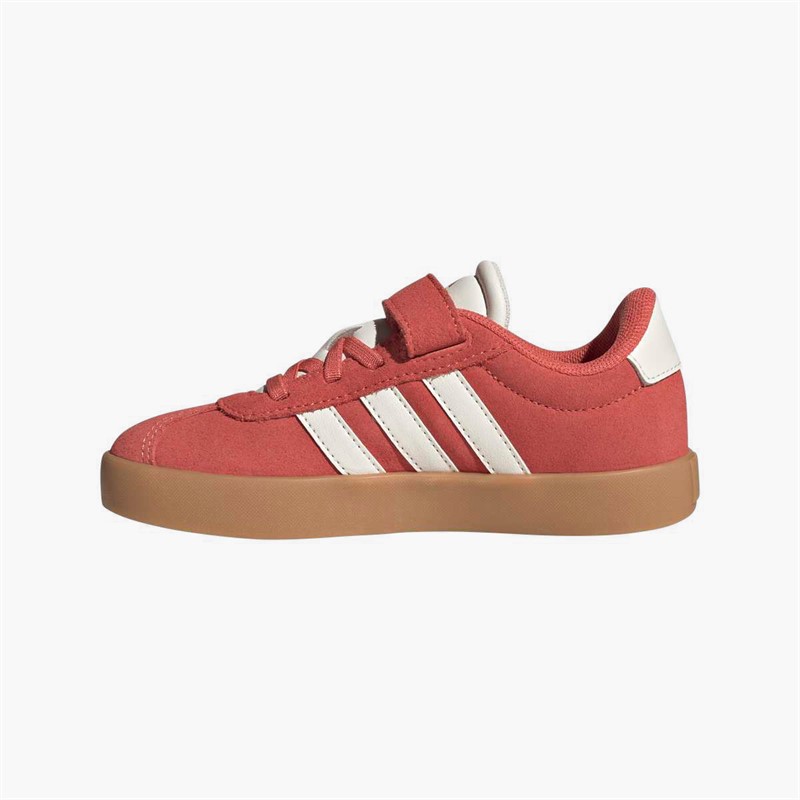 adidas Kids VL Court 3.0 Velcro Trainers Preloved Scarlet/Core White/Bright Red