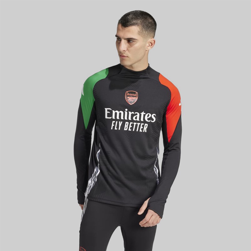 adidas Mens AFC Arsenal FC 24/25 Tiro 24 Pro European Long Sleeve Jersey Black