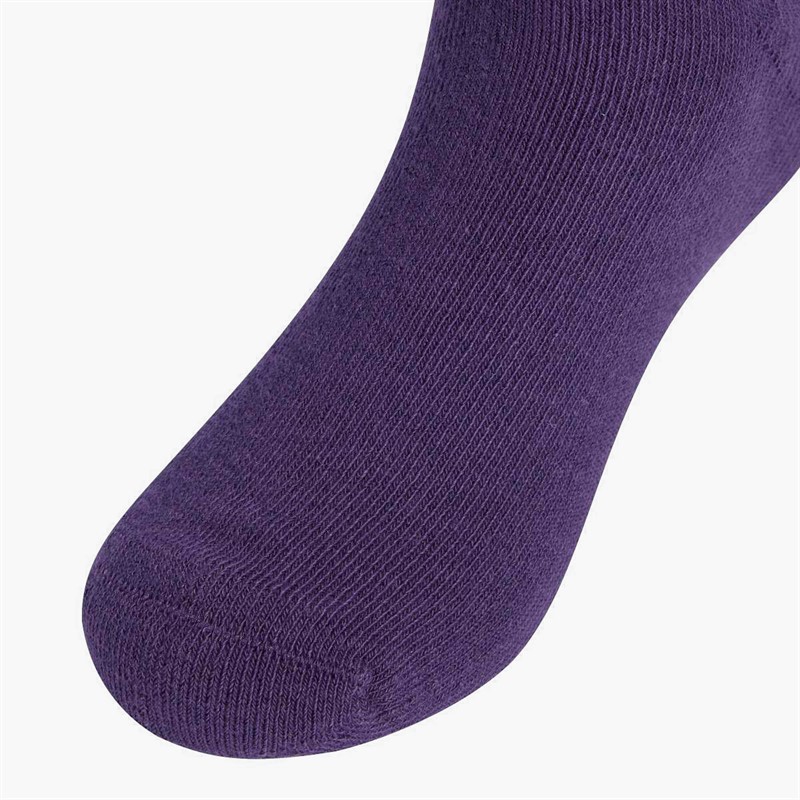 adidas Kids Linear Logo Three Pack Crew Socks White/Pink Fushion/Aurora Plum