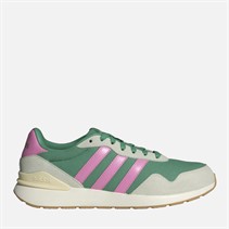 adidas Womens Run 60s 4.0 Trainers Semi Court Green/Bliss Pink/Warm Vanilla
