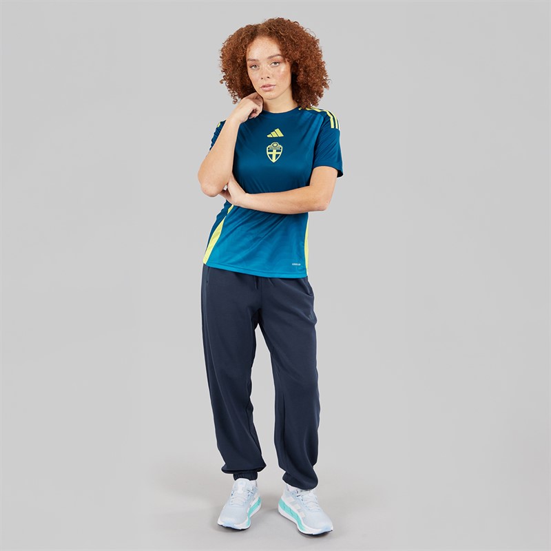 adidas Womens Swe Sweden 2025 Away Jersey Legend Marine