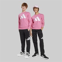 adidas Junior Essentials Sweatshirt And Joggers Set Pink Fusion/White