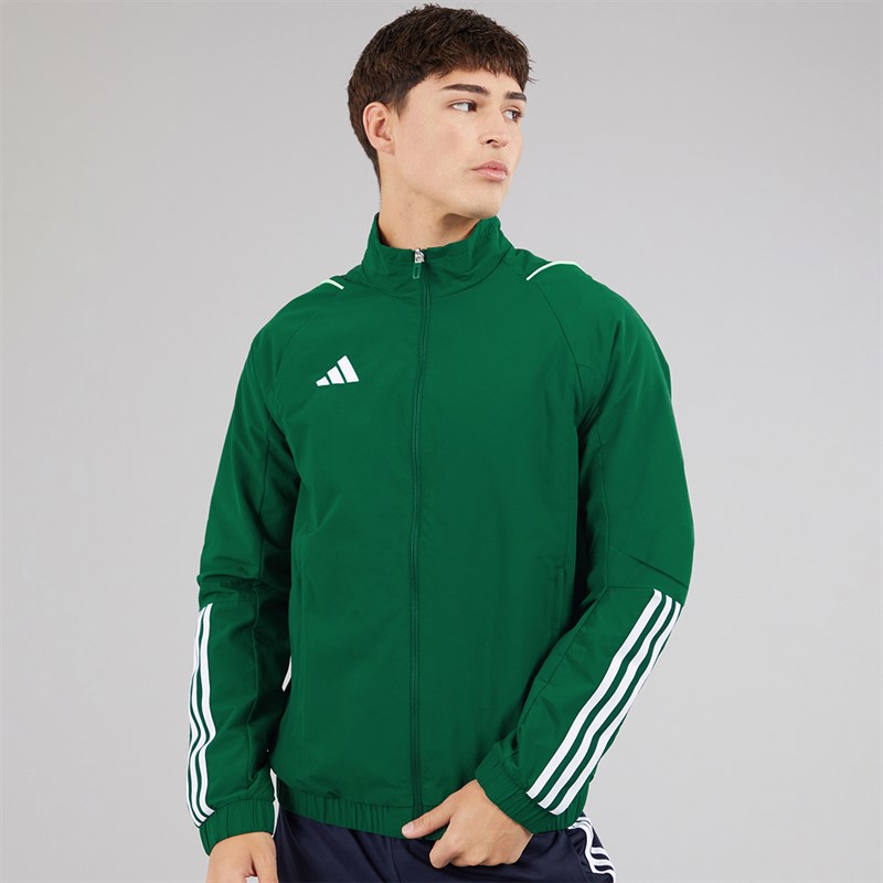adidas Mens Tiro 23 Competition Presentation Jackets Dark Green