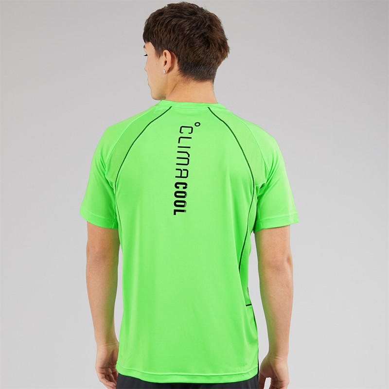adidas Mens Tech Apparel Climacool T-Shirt Lime Burst