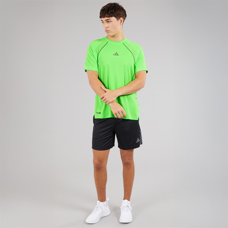 adidas Mens Tech Apparel Climacool T-Shirt Lime Burst