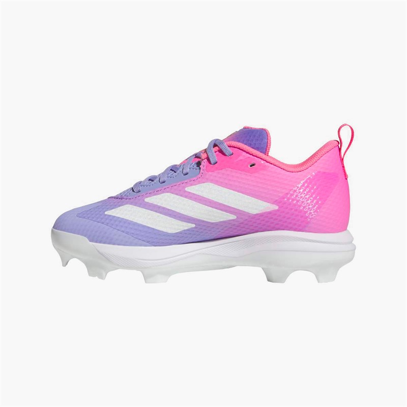 adidas Junior Adizero Instinct 2.0 Softball Shoes Lucid Pink/Cloud White/Light Purple
