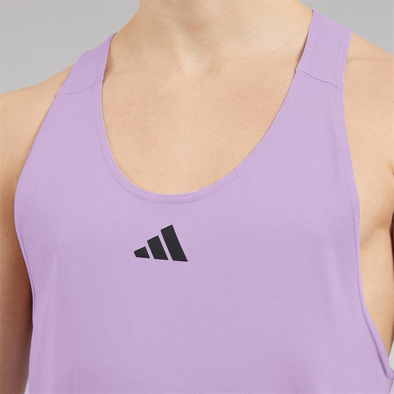 adidas Mens Prime Lift Workout Training Vest Powder Plum