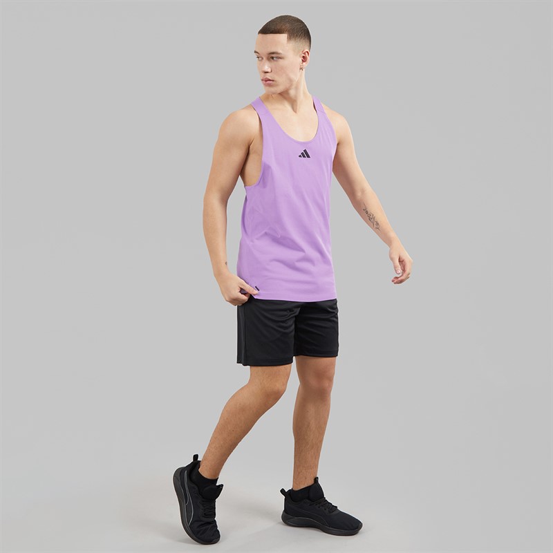 adidas Mens Prime Lift Workout Training Vest Powder Plum