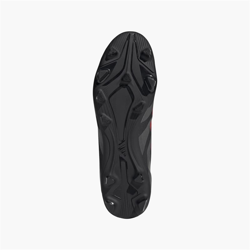 adidas Mens Predator Club Stealth Victory Pack FG/MG Firm/Multi Ground Football Boots Core Black/Grey Four/Lucid Red