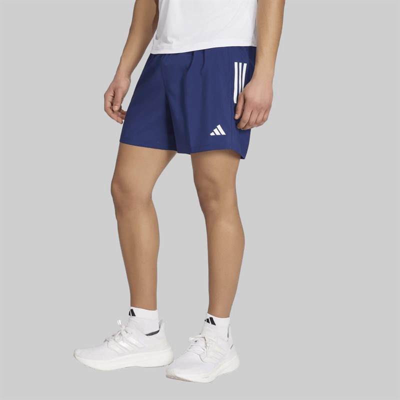 adidas Mens Own The Run Running Shorts Dark Blue