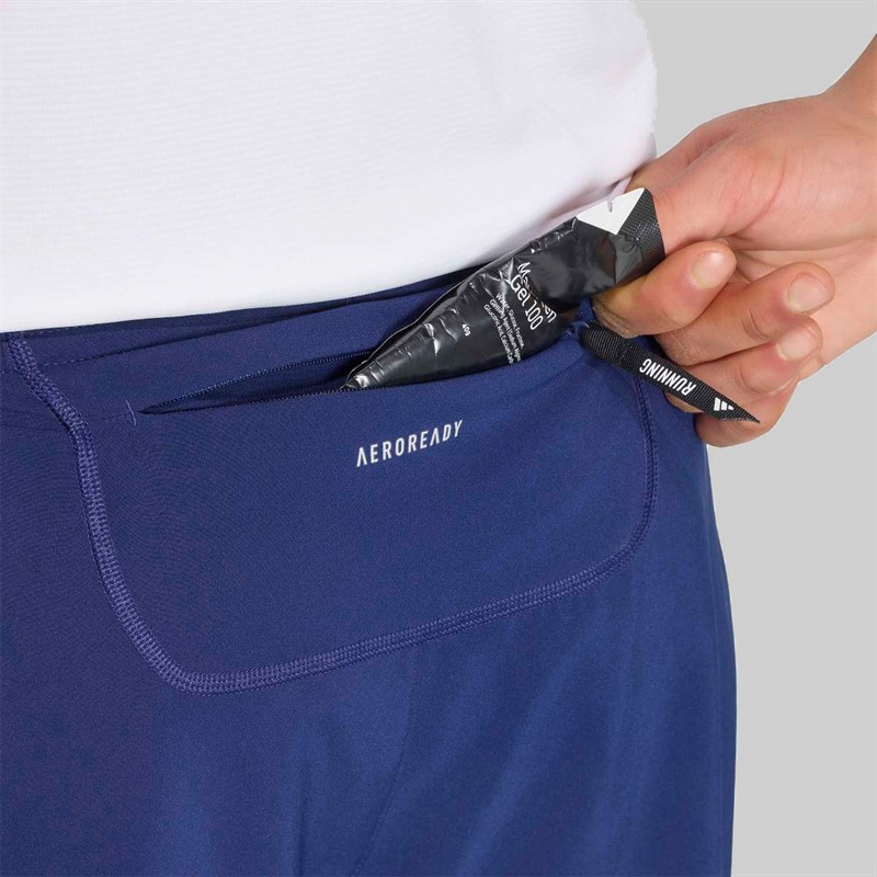 adidas Mens Own The Run Running Shorts Dark Blue