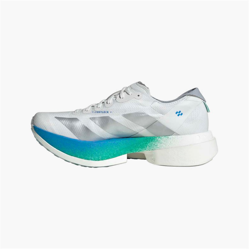 adidas Womens Adizero Adios Pro 4 Neutral Running Shoes Crystal White/Matte Silver/Glory Green