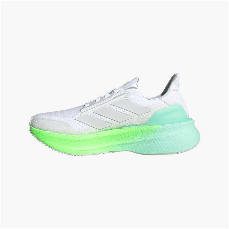 adidas Womens Ultraboost 5x Neutral Running Shoes Cloud White/Dash Grey/Lime Burst