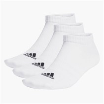 adidas Mens Thin And Light Three Pack Low Cut Socks White/Black