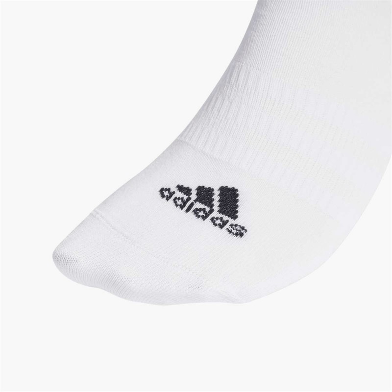 adidas Mens Thin And Light Three Pack Low Cut Socks White/Black