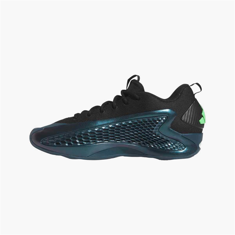 adidas Mens Anthony Edwards 1 Low 'Metamorphosis' Basketball Shoes Arctic Night/Core Black/Screaming Green