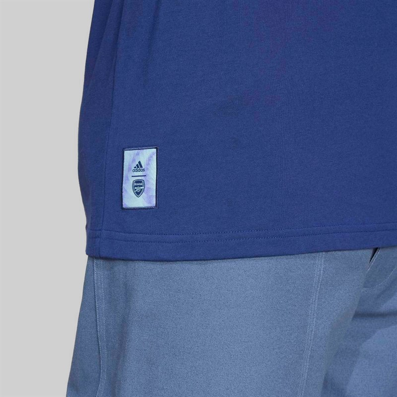 adidas Mens AFC Arsenal FC Seasonal Graphic T-Shirt Night Sky