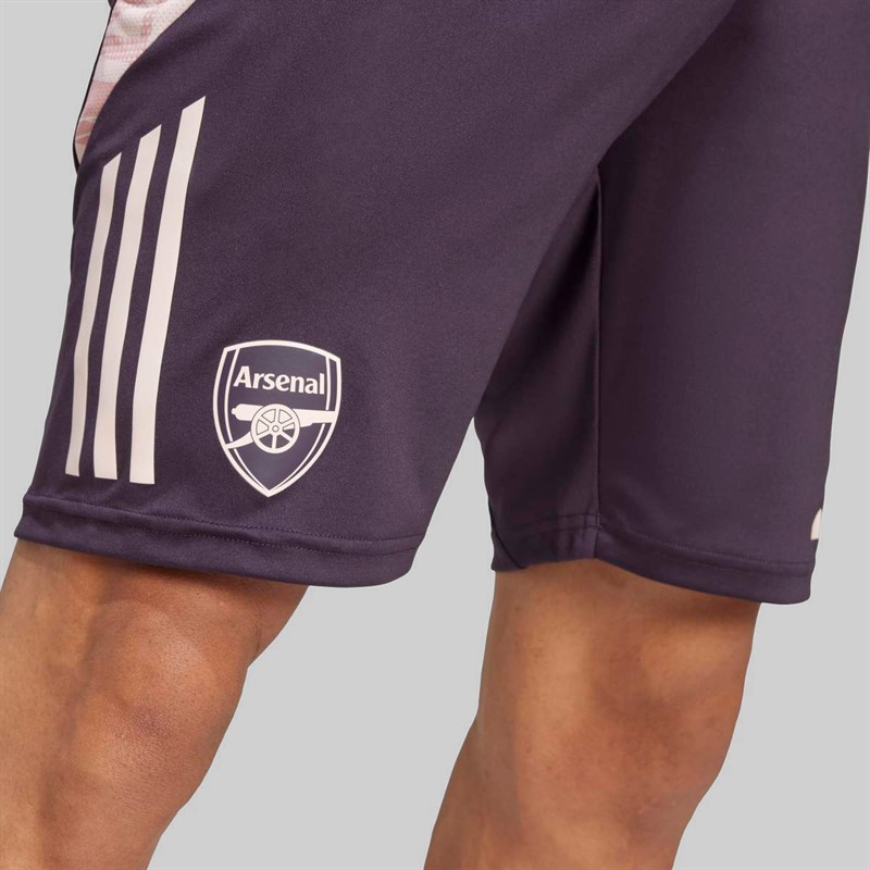 adidas Mens AFC Arsenal FC 24/25 Tiro 24 Training Shorts Aurora Black