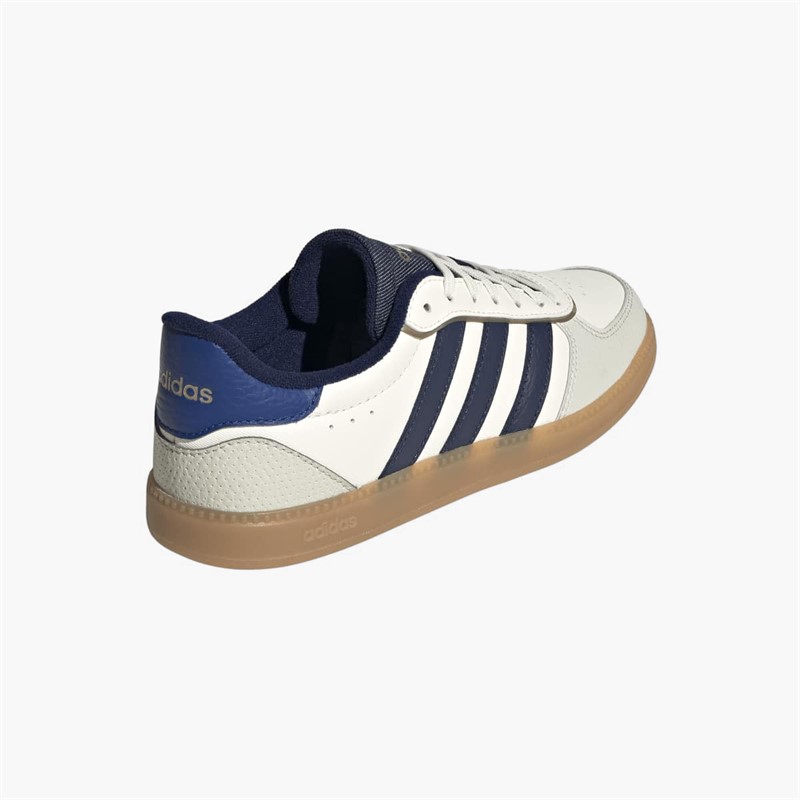 adidas Womens Breaknet Sleek Trainers Core White/Dark Blue/Royal Blue