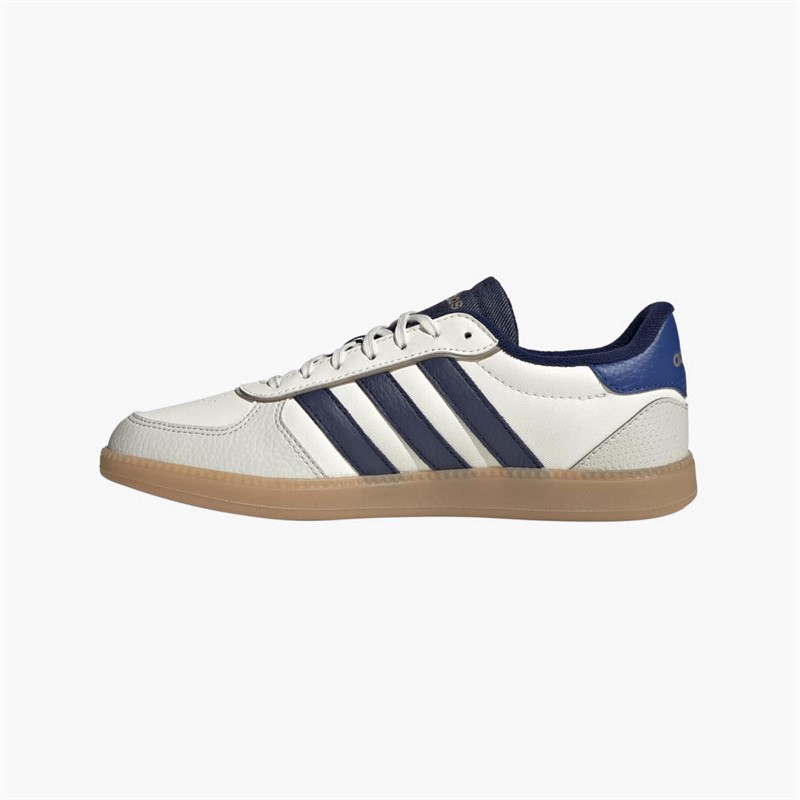 adidas Womens Breaknet Sleek Trainers Core White/Dark Blue/Royal Blue