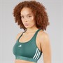 adidas Womens Prime Lift Training Medium Support Sports Bra Pure Teal/White
